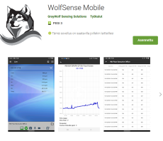 WolfSense Mobile applikaatio 