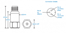 HS-160T anturin piirrustukset