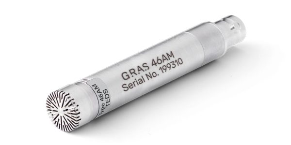 GRAS 46AM 1/2" CCP Free-field -mittausmikrofonisetti, laaja taajuusalue