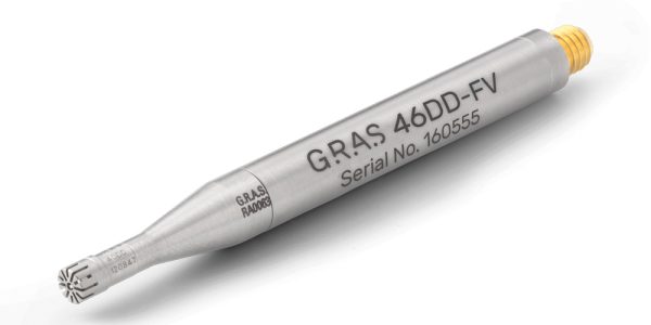 GRAS 46DD-FV 1/8" CCP Pressure -mittausmikrofonisetti, etuventtiili